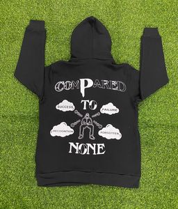 2024 chándal de lana con logotipo personalizado para hombre transpirable de alta calidad 100% trajes de algodón Color negro con bordado ecológico - Product Image 3