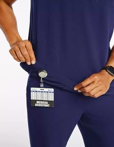 Uniforme médical de haute qualité pour médecin, tissu extensible en spandex, personnalisable, usage hospitalier - Product Image 5