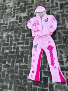 New Arrival Best Price Men's Sportswear Sweat Suits Regular Fit <b>Fleece</b> <b>Sweatshirt</b> and Jogger Printed Zipper Men Sweat Suit - Product Image 5