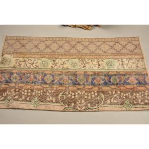 Vintage 24x45ft Style Bohème Grand Rectangle Tapis Brun Beige Turc Design Classique Patchwork Motif Laine Latex pour - Product Image 3