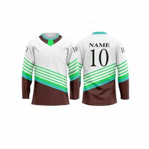 Jersey de hockey sobre hielo profesional personalizado sublimación jersey de práctica de hockey del equipo de poliéster - Product Image 5