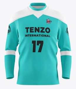 Jersey de práctica de hockey transpirable y ligero 2025 hecho a medida con nombre de equipo en la parte delantera suministro a granel OEM disponible - Product Image 1