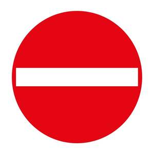 Señal de Tráfico Reflectante de Prohibido el Paso TT-4, Señal de Advertencia de Seguridad para Exteriores, Señal de Precaución y Advertencia - Product Image 1