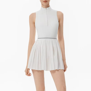 High Quality Pickleball Suit Quick-Drying High Waist Yoga Wear Women Anti-Exposure Running Fitness Workout <b>Skirts</b> Set - Product Image 5