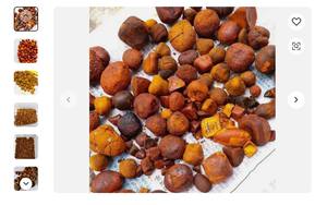 Pierres haltère de bœuf de haute qualité, pierres de pavillon de bétail/de futre naturelles, 100% - Product Image 6