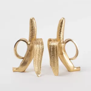 Modern Design Handmade Vertical Bronze Metal Stainless Steel Bookends for Christmas Business Promotion Zahid Exports Made India - Product Image 1