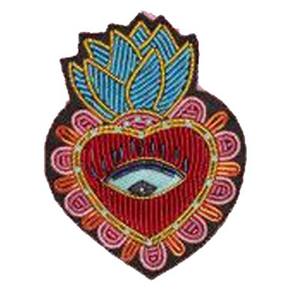 Broche Badges Brodé À La Main Tissu À Coudre Signe De Rue Motif Bullion Fil De Mode Veste Patchs Style Chinois Indien - Product Image 1