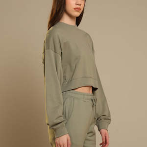 Ensemble de shorts 2 pièces pour femmes avec haut décontracté à manches courtes, coupe régulière, col rond, 100% coton, séchage rapide, tendance - Product Image 4