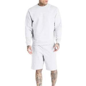Fabricant de haute qualité Logo personnalisé doublé 100% coton Casual Blank Crewneck basics Sweats à capuche unis pour hommes OEM / ODM - Product Image 6