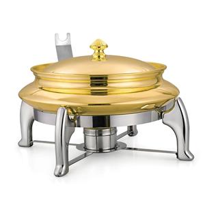 Chauffe-plat durable de qualité supérieure avec support de brûleur chauffe-plat en métal de chauffe-plats de buffet de conception martelée à la main - Product Image 6