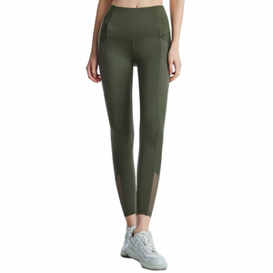 Leggings de yoga tricotés respirants taille haute pour femme, longueur intégrale, maintien élevé, pour la gym, le fitness et le quotidien - Product Image 3