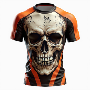 Rashguards de BJJ Personalizados de Primera Calidad, Impresión Digital, Elásticos, 100% Poliéster, Ropa de MMA Duradera, Transpirable, Anti-UV, de Secado Rápido - Product Image 1