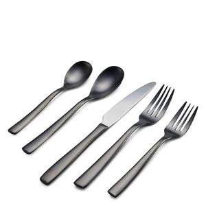 Luxe fantaisie en acier inoxydable argenterie miroir polonais couleur personnalisée couverts jetables dîner mariage fête fabricant - Product Image 1