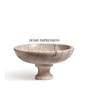 Fourniture directe d'usine centre de table de forme ronde et décoration bonbons et chocolats servant des bols en marbre au prix de gros - Product Image 3