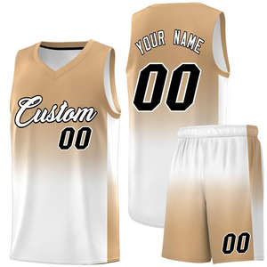 Conjunto de Uniforme de Baloncesto con Degradado de Color al por Mayor, Jersey y Pantalones Cortos de Equipo con Sublimación Completa, Malla Ligera, Atlético, OEM al por Mayor - Product Image 1
