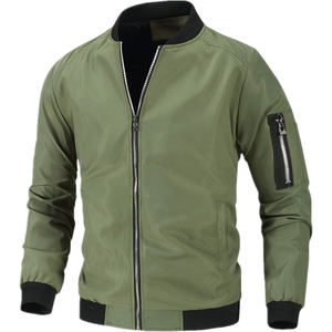 Chaquetas de béisbol de satén personalizadas para hombres, chaqueta de inicio Bomber con nombre de equipo y bordado de números - Product Image 5