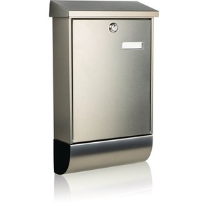 Ensemble de boîtes aux lettres Oslo 37670 NI en acier inoxydable DIN C4 BURG-WCHTER Hauteur 500 mm Largeur 300 mm Profondeur 110 mm - Product Image 1