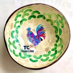 ชามมะพร้าวโมเสกทำด้วยมือมาใหม่พร้อมแม่ของไข่มุกฝังงานฝีมือของตกแต่งบ้านที่เป็นมิตรต่อสิ่งแวดล้อม - Product Image 4