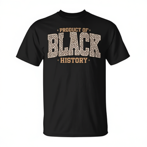 เสื้อยืดโปรโมชั่นลายเสือดาวสำหรับเด็กหญิงแอฟริกันอเมริกันในธีมประวัติศาสตร์คนผิวดำ - Product Image 2