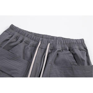 กางเกงขาสั้นคาร์โก้ผู้หญิงคุณภาพสูง ผลิตตามสั่ง ขายส่ง OEM เป็นมิตรกับสิ่งแวดล้อม แห้งเร็ว ผ้าแคนวาส เอวยางยืด สีและโลโก้ปรับแต่งได้ - Product Image 4