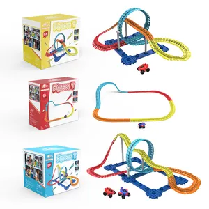 Bau Rennstrecken für Kinder Jungen Spielzeug Track Series Slot Construction Car und Flexible Track Play