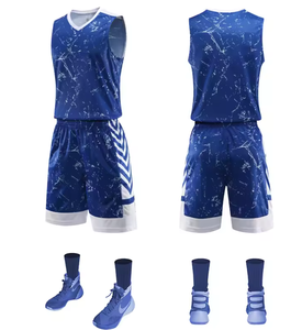 เสื้อบาสเก็ตบอลสำหรับผู้ชายชุดเครื่องแบบบาสเก็ตบอลมืออาชีพเสื้อบาสเก็ตบอลแห้งเร็วระบายอากาศได้ดี - Product Image 3