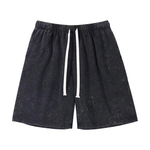 Prêt à expédier hommes Vintage lavé à l'acide 100% coton Shorts Europe loisirs Sport imprimé décontracté extérieur tissé Shorts DDP expédition - Product Image 3