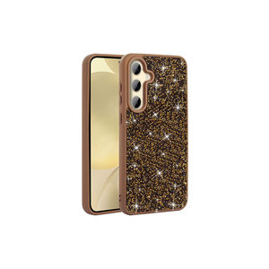 Funda de Silicona de Lujo con Diseño ASMA Dorado y Brillantes Diamantes de Imitación para Samsung Galaxy A25, Función de Protección para Teléfono Móvil - Product Image 1