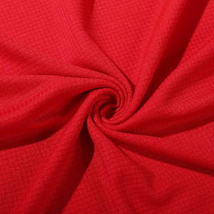 Chemise de performance athlétique décontractée pour homme |   Haut de sport respirant et à séchage rapide en tissu tricoté rouge vif - Product Image 6