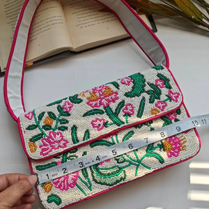 Beaded Evening Party Shopping Clutch <strong>Bags</strong> Afghani <strong>Shoulder</strong> <strong>Bags</strong> Bohemian Women's Messenger <strong>Bags</strong> From India Beach <strong>New</strong> <strong>Arrival</strong> - Product Image 6