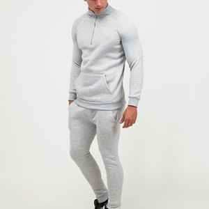 ชุดเซ็ตเสื้อฮู้ดดี้ผ้าฝ้ายเนื้อเบาพิมพ์โลโก้ตามสั่ง กางเกงวอร์มผ้าเฟรนช์เทอร์รี่ทรงปกติ ขาจั๊มพ์ขายาวสำหรับผู้ชาย - Product Image 5