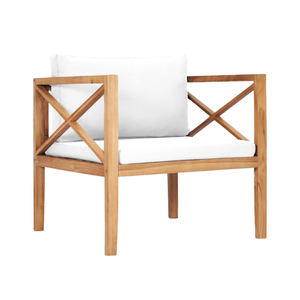 Canapés de jardin individuels en teck écologiques, chaise longue de patio naturelle, mobilier d'extérieur pour hôtels, parcs et jardins - Product Image 2