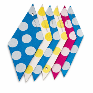 Etiquetas de Papel Impresas Hechas a Mano de Primera Calidad, Diseño de Lunares, Temas de Música y Amor, para Empaquetado Minorista, Etiquetas de Ropa, Marca Creativa - Product Image 1