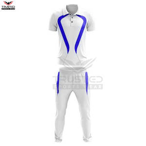 Vente dans le monde entier sublimé imprimé Cricket Jersey/pantalon uniforme ensemble col en V T-Shirt bas uniformes grande taille Option - Product Image 6