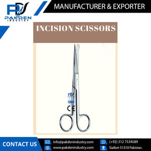 Ciseaux d'opération d'incision chirurgicale en acier inoxydable réutilisables à prix bon marché/Ciseaux d'opération d'incision de dernière conception - Product Image 4