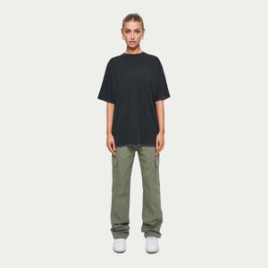 Camiseta lavada ácida de alta calidad con logotipo personalizado para hombre, Camiseta de algodón liso vintage Styli con estampado gráfico de gran tamaño, camiseta de manga vuelta - Product Image 5