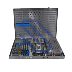 Ensemble d'instruments dentaires, 30 pièces, en acier inoxydable et fibre riche, avec plateau, Cassette, cuillère compacte, plateau, trousse de soins dentaires - Product Image 1