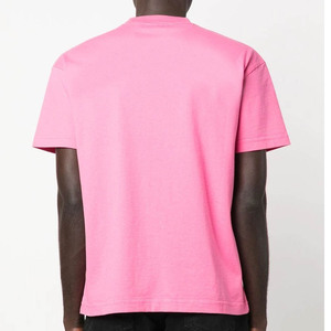 Camiseta personalizada de peso pesado, Camiseta básica con cuello redondo, camiseta de gran tamaño con cuello redondo para microfibra, camiseta transpirable de secado rápido para hombre - Product Image 3