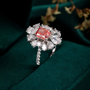 Anillo de compromiso de boda de diamante CVD platino clásico vintage-joyería fina por Joyería de temporada - Product Image 1