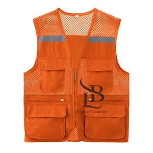 Chaleco de trabajo para hombre de calidad superior nuevo al por mayor, chaleco de seguridad reflectante usado de material alto para viajes, ropa de trabajo personalizada - Product Image 6