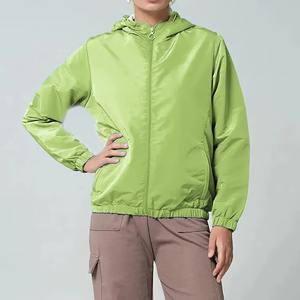 Chaquetas Cortavientos 2025 para Mujer, Chaquetas de Moda para Hacer Ejercicio, Chaquetas Cortavientos con Cremallera, Chaquetas de Nailon con Cremallera para Mujer, Corte Cuadrado - Product Image 2