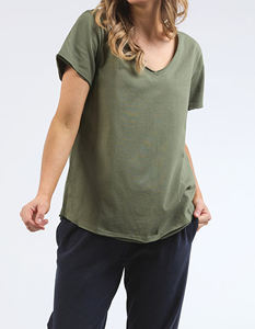 Femmes ourlet incurvé t-shirts de haute qualité décontracté Streetwear à manches courtes t-shirt dames 100% coton col en v profond t-shirt filles - Product Image 3