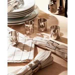 Anneaux de serviette en acier inoxydable argenté pour les dîners formels, les mariages et les décorations de table de fête - Product Image 2