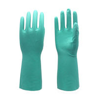 Gants de sécurité de main-d 'œuvre bon marché vert blanc noir gants en nitrile gants de nettoyage en nitrile résistants à l'huile de lavage de cuisine