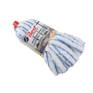 Mopa Plana de Microfibra Resistente de 120 cm con Mango de 120 cm, Toalla Moderna para Limpieza de Pisos Mojados para Uso Doméstico - Product Image 2
