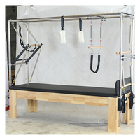 Ensemble d'équipements de Pilates multifonctionnels en cinq pièces pour un usage domestique et commercial, ensemble de Pilates en bois d'érable, de caoutchouc et de chêne durable