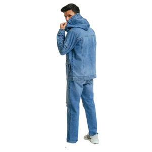 เสื้อฮู้ดดี้เดนิมวินเทจทรงโอเวอร์ไซส์คุณภาพสูงสำหรับทุกเพศ ขายส่ง รับสั่งทำลายพิมพ์แบบพิเศษ ล้างสีแบบแอซิดวอช - Product Image 3