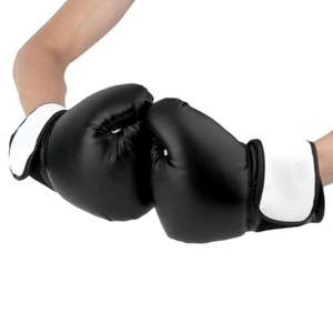 Guantes de boxeo de PU premium para entrenamiento en gimnasio, ajuste ergonómico, espuma de alta densidad, OEM personalizado, resistentes a impactos, guantes de boxeo profesionales - Product Image 2