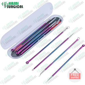 ชุดเครื่องมือกำจัดสิวหัวดำสิวหัวสิวมาใหม่ชุดเครื่องมือเข็มสแตนเลสแบบกำหนดเองได้รับการรับรองจาก CE ISO - Product Image 3