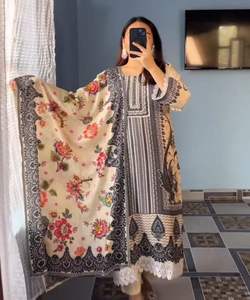 Robes pakistanaises et indiennes en gros, détaillant en ligne, vêtements décontractés, vêtements élégants et sexy, vêtements de fête indiens, salwar kameez en coton - Product Image 4